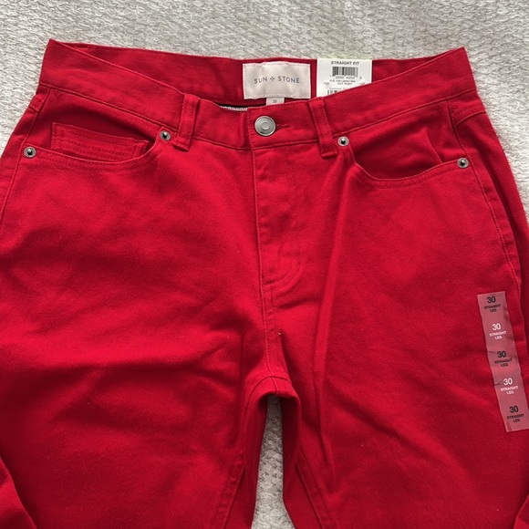 Sun Stone Red Jeans Men’s - Picture 2 of 5